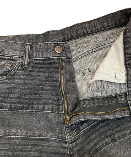 Hysteric Glamour（ヒステリックグラマー）Hysteric Glamour (ヒステリックグラマー) スクラッチフレアデニムパンツ  25SS 　ウミヘビ  グレー サイズ:34の古着・服飾アイテム