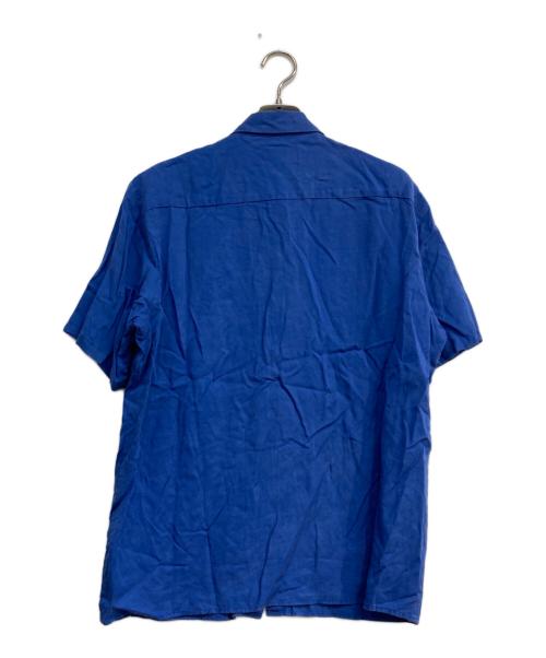 Hysteric Glamour（ヒステリックグラマー）Hysteric Glamour (ヒステリックグラマー) 半袖レーヨンシャツ ブルー サイズ:Mの古着・服飾アイテム