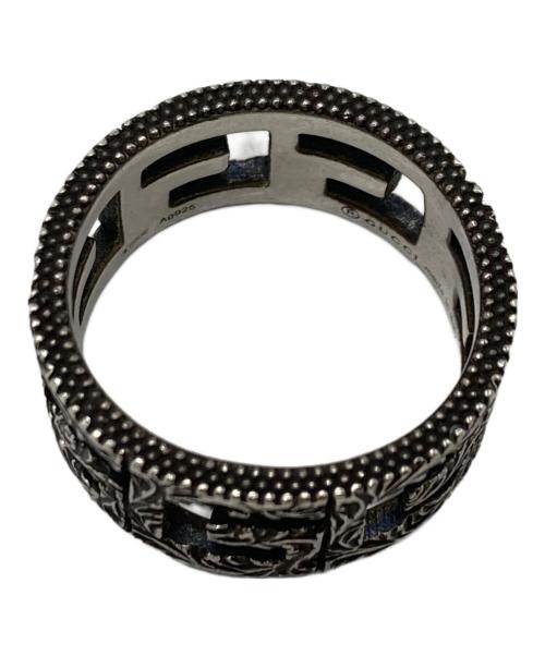 GUCCI（グッチ）GUCCI (グッチ) アラベスクスクエアGリング シルバー サイズ:21（内径19.5）の古着・服飾アイテム