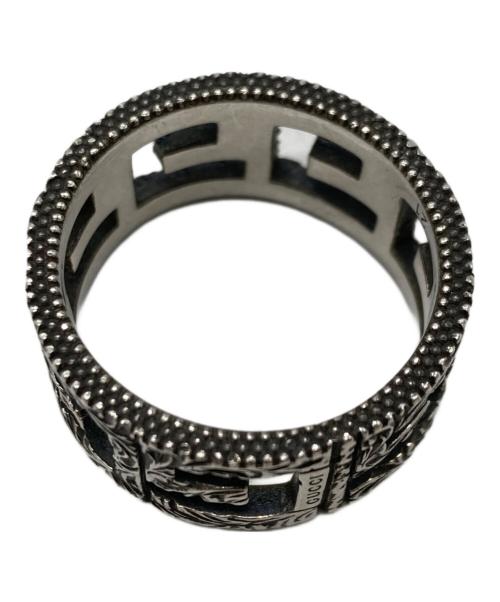 GUCCI（グッチ）GUCCI (グッチ) アラベスクスクエアGリング シルバー サイズ:21（内径19.5）の古着・服飾アイテム