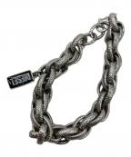 DIESELディーゼル）の古着「チェーンブレスレット」｜シルバー