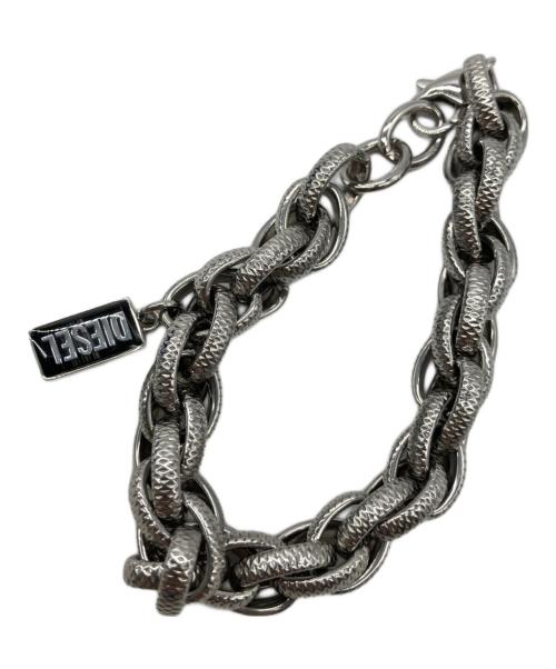 DIESEL（ディーゼル）DIESEL (ディーゼル) チェーンブレスレット シルバーの古着・服飾アイテム