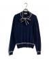JOHN SMEDLEY（ジョンスメドレー）の古着「LULA ボウタイニットプルオーバー」｜ネイビー