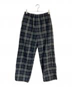 UNIVERSAL PRODUCTS.ユニバーサルプロダクツ）の古着「WOOL EASY OVER PANTS　253-60510」｜ネイビー
