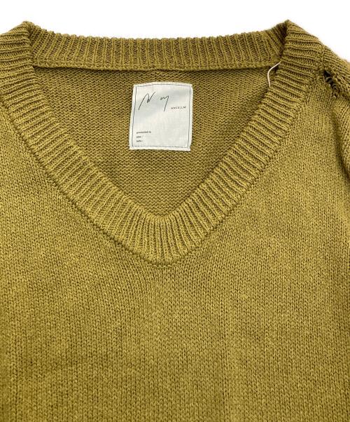 ANCELLM（アンセルム）ANCELLM (アンセルム) UV NECK KNIT　ANC-KN16 LIME サイズ:2の古着・服飾アイテム