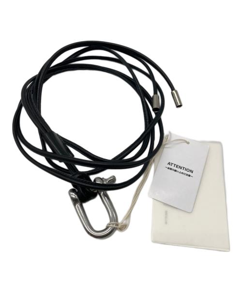 ANCELLM（アンセルム）ANCELLM (アンセルム) LEATHER ROPE BELT ブラックの古着・服飾アイテム