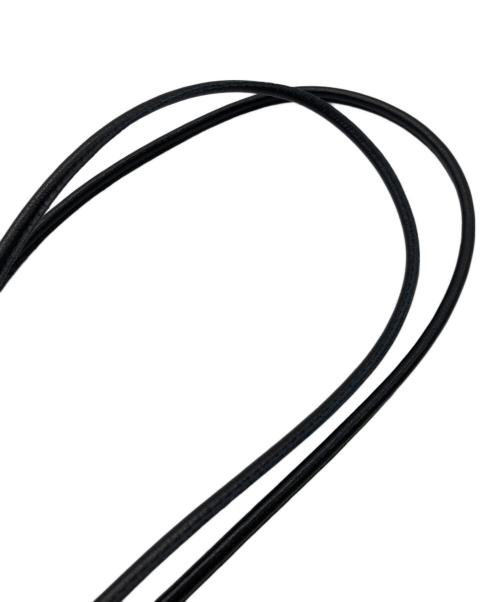 ANCELLM（アンセルム）ANCELLM (アンセルム) LEATHER ROPE BELT ブラックの古着・服飾アイテム