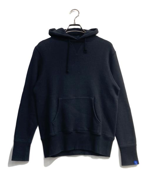 LOOPWHEELER（ループウィラー）LOOPWHEELER (ループウィラー) 両Vプルオーバーパーカー ブラック サイズ:Sの古着・服飾アイテム