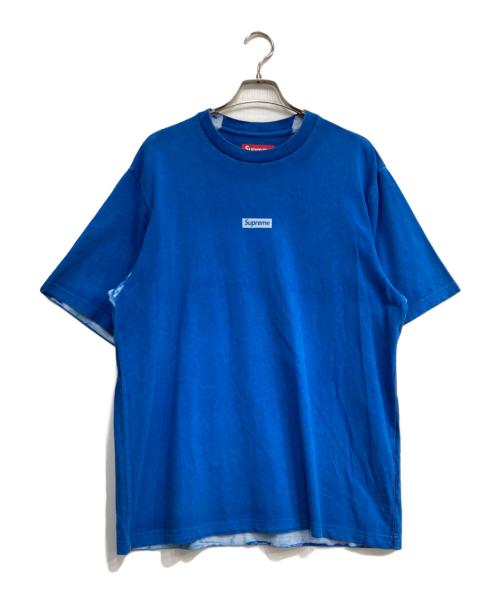 SUPREME（シュプリーム）SUPREME (シュプリーム) Overprint Small Box S/S Top ブルー サイズ:Sの古着・服飾アイテム