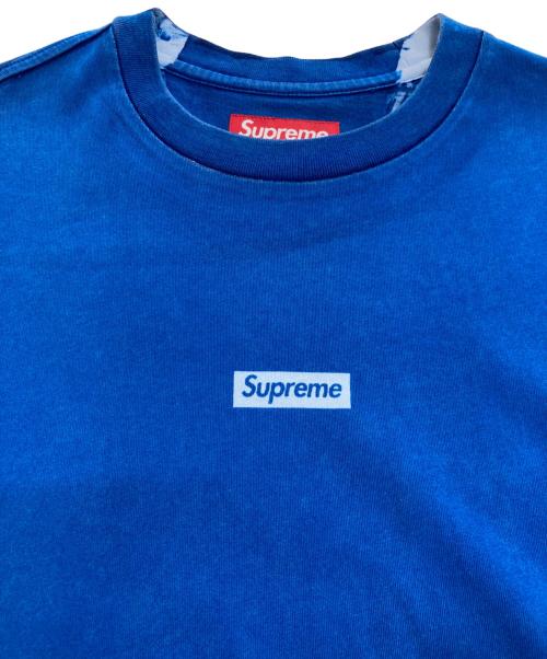 SUPREME（シュプリーム）SUPREME (シュプリーム) Overprint Small Box S/S Top ブルー サイズ:Sの古着・服飾アイテム