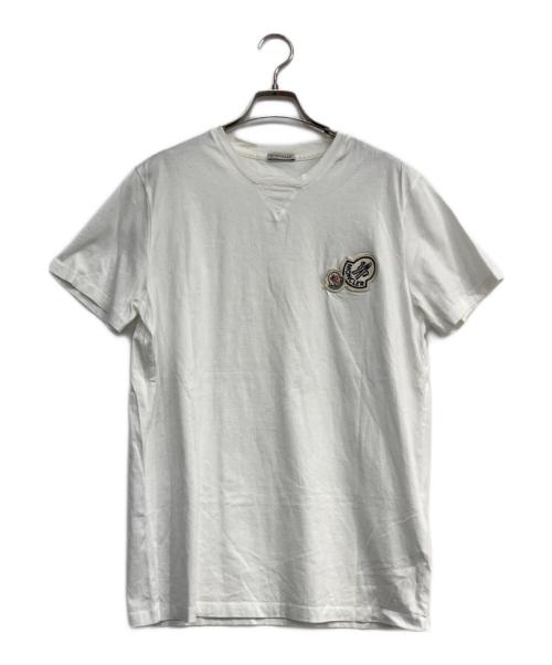 MONCLER（モンクレール）MONCLER (モンクレール) ワッペンTシャツ ホワイト サイズ:Ⅼの古着・服飾アイテム