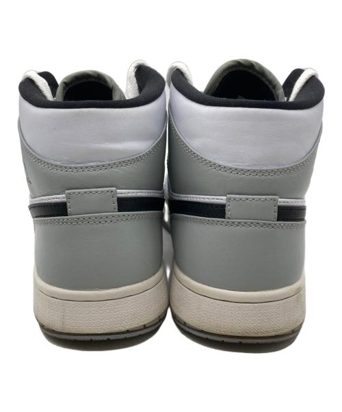 NIKE（ナイキ）NIKE (ナイキ) AIR JORDAN 1 MID グレー×ホワイト サイズ:27cmの古着・服飾アイテム