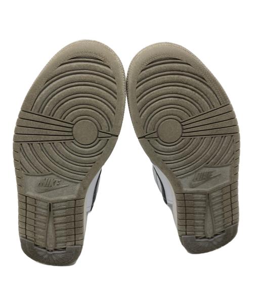 NIKE（ナイキ）NIKE (ナイキ) AIR JORDAN 1 MID グレー×ホワイト サイズ:27cmの古着・服飾アイテム