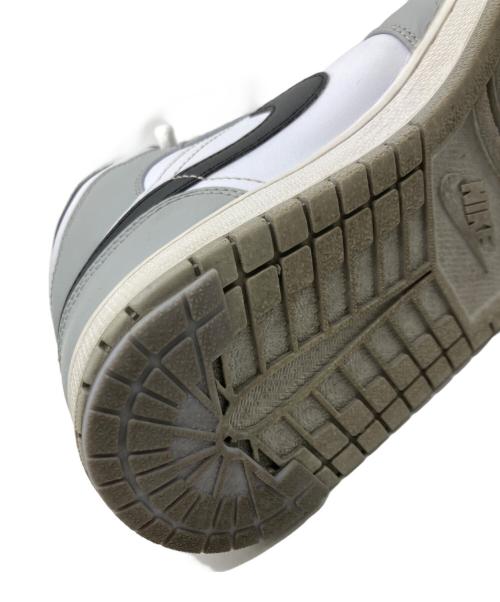 NIKE（ナイキ）NIKE (ナイキ) AIR JORDAN 1 MID グレー×ホワイト サイズ:27cmの古着・服飾アイテム