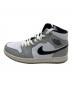 NIKE (ナイキ) AIR JORDAN 1 MID グレー×ホワイト サイズ:27cm：7000円