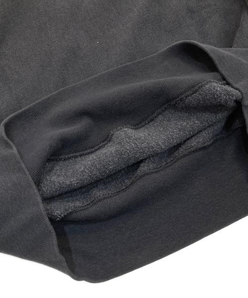Champion REVERSE WEAVE（チャンピオン リバース ウィーブ）Champion REVERSE WEAVE (チャンピオン リバース ウィーブ) クルーネックスウェット　クレイジーパターン　 刺繍タグ  ブラック×パープル サイズ:Lの古着・服飾アイテム