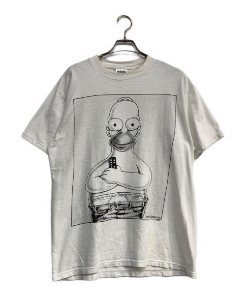 TULTEX（タルテックス）TULTEX (タルテックス) the simpsons calvin klein parody t-shirt ホワイト サイズ:Ⅼの古着・服飾アイテム