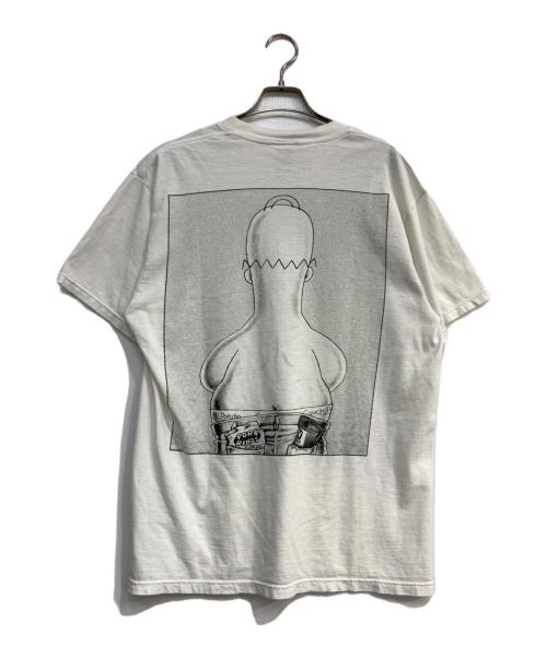 TULTEX（タルテックス）TULTEX (タルテックス) the simpsons calvin klein parody t-shirt ホワイト サイズ:Ⅼの古着・服飾アイテム