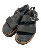 AURALEE×foot the coacherオーラリー×フットザコーチャー）の古着「ストラップサンダル」｜ブラック