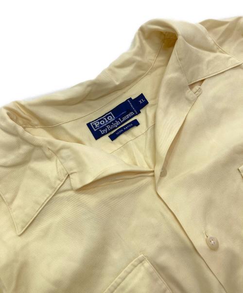 POLO RALPH LAUREN（ポロ・ラルフローレン）POLO RALPH LAUREN (ポロ・ラルフローレン) レーヨンオープンカラーシャツ イエロー サイズ:XLの古着・服飾アイテム