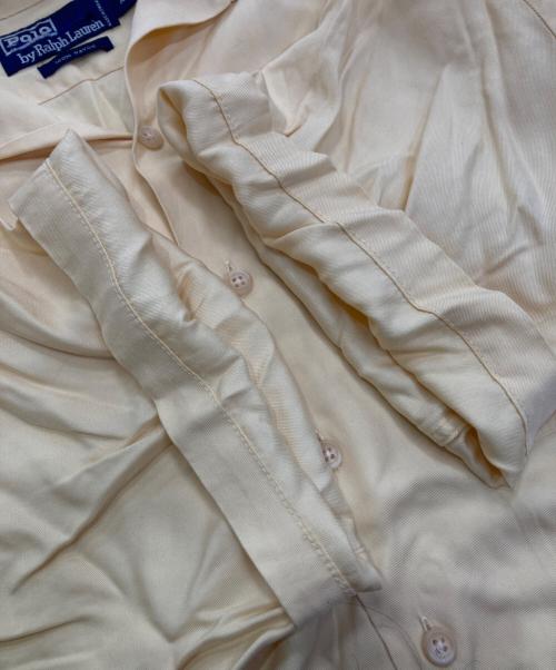 POLO RALPH LAUREN（ポロ・ラルフローレン）POLO RALPH LAUREN (ポロ・ラルフローレン) レーヨンオープンカラーシャツ イエロー サイズ:XLの古着・服飾アイテム