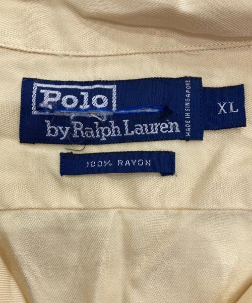 POLO RALPH LAUREN（ポロ・ラルフローレン）POLO RALPH LAUREN (ポロ・ラルフローレン) レーヨンオープンカラーシャツ イエロー サイズ:XLの古着・服飾アイテム