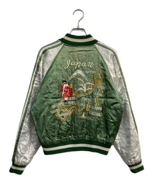 SWITCH（スイッチ）SWITCH (スイッチ) スカジャン グリーン×ブラック サイズ:Mの古着・服飾アイテム