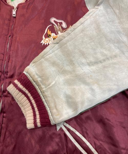 WAREHOUSE（ウエアハウス）WAREHOUSE (ウエアハウス) スカジャン ボルドー×グリーン サイズ:42の古着・服飾アイテム