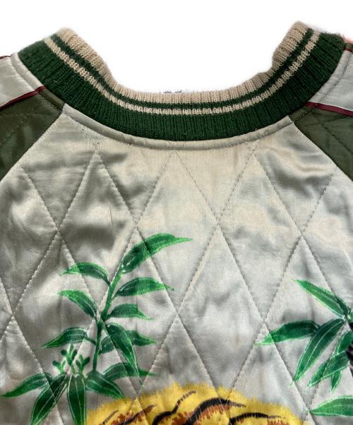 WAREHOUSE（ウエアハウス）WAREHOUSE (ウエアハウス) スカジャン ボルドー×グリーン サイズ:42の古着・服飾アイテム