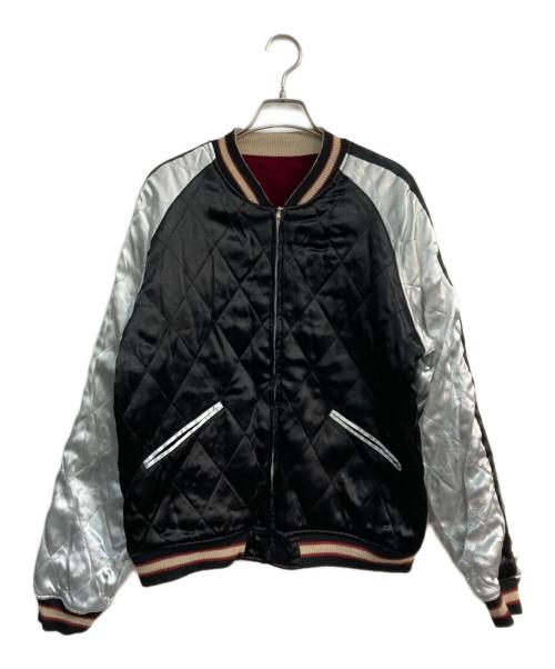 梵殷（ファイン）梵殷 (ファイン) スカジャン ボルドー×ブラック サイズ:大の古着・服飾アイテム