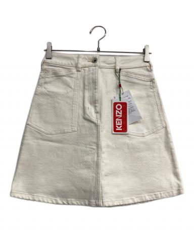 KENZO スカート、スカート、パンツ3点セットサイズ38 中古・古着通販】KENZO (ケンゾー) デニムスカート ホワイト サイズ:26