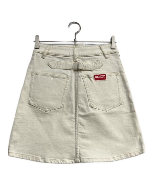 KENZO（ケンゾー）KENZO (ケンゾー) デニムスカート ホワイト サイズ:26 未使用品の古着・服飾アイテム