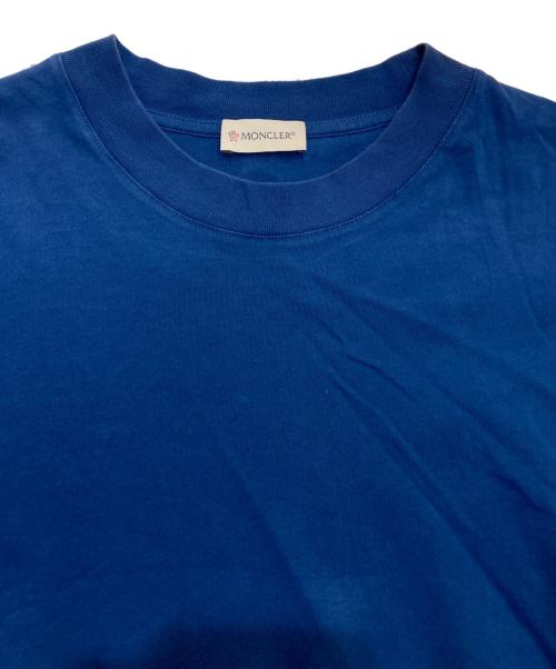 MONCLER（モンクレール）MONCLER (モンクレール) テープロゴロングスリーブカットソー　H10918D00006 ブルー サイズ:Mの古着・服飾アイテム
