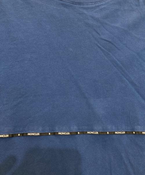 MONCLER（モンクレール）MONCLER (モンクレール) テープロゴロングスリーブカットソー　H10918D00006 ブルー サイズ:Mの古着・服飾アイテム