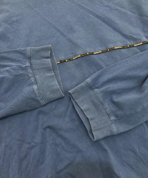 MONCLER（モンクレール）MONCLER (モンクレール) テープロゴロングスリーブカットソー　H10918D00006 ブルー サイズ:Mの古着・服飾アイテム