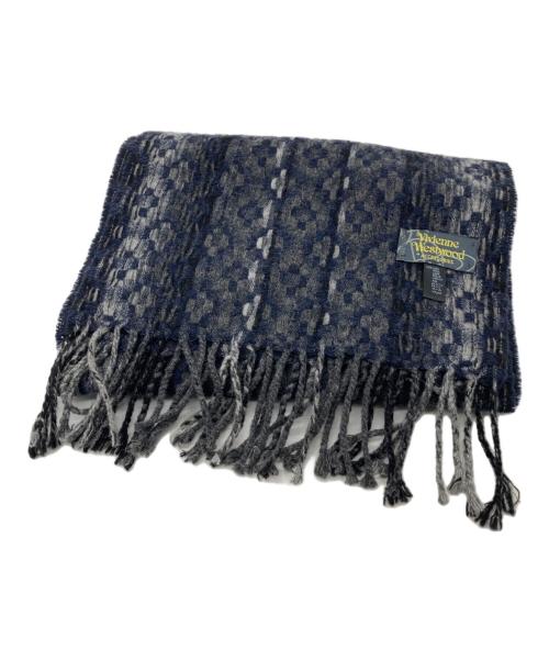 Vivienne Westwood（ヴィヴィアンウエストウッド）Vivienne Westwood (ヴィヴィアンウエストウッド) ウールマフラー グレーの古着・服飾アイテム