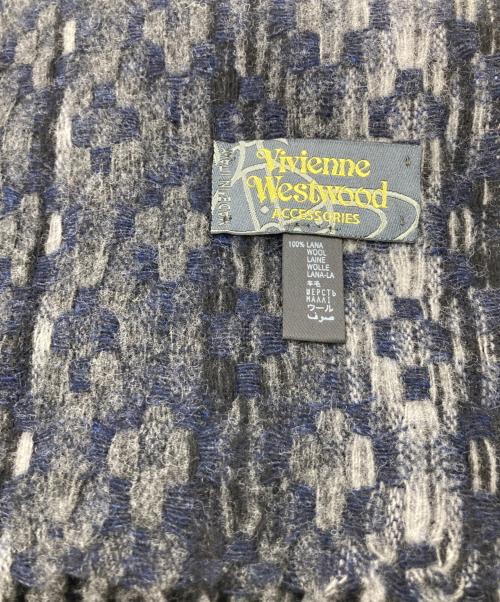 Vivienne Westwood（ヴィヴィアンウエストウッド）Vivienne Westwood (ヴィヴィアンウエストウッド) ウールマフラー グレーの古着・服飾アイテム