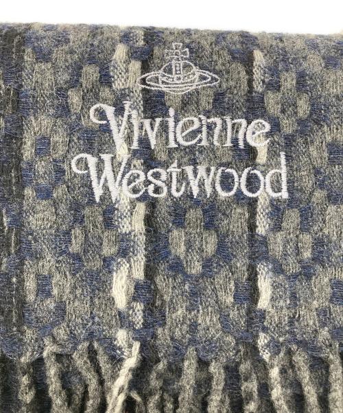 Vivienne Westwood（ヴィヴィアンウエストウッド）Vivienne Westwood (ヴィヴィアンウエストウッド) ウールマフラー グレーの古着・服飾アイテム