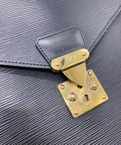 LOUIS VUITTON（ルイ ヴィトン）LOUIS VUITTON (ルイ ヴィトン) レザーブリーフケース ブラックの古着・服飾アイテム