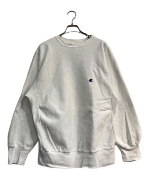 Champion（チャンピオン）Champion (チャンピオン) リバースウィーブスウェット　トリコタグ 80’s 袖目無し USA製 ホワイト サイズ:XLの古着・服飾アイテム