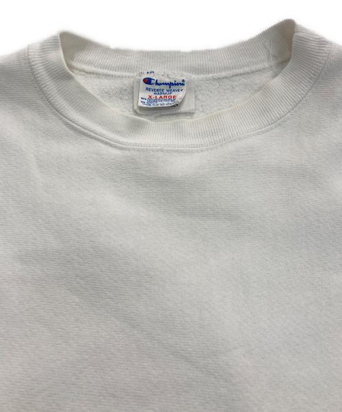 Champion（チャンピオン）Champion (チャンピオン) リバースウィーブスウェット　トリコタグ 80’s 袖目無し USA製 ホワイト サイズ:XLの古着・服飾アイテム