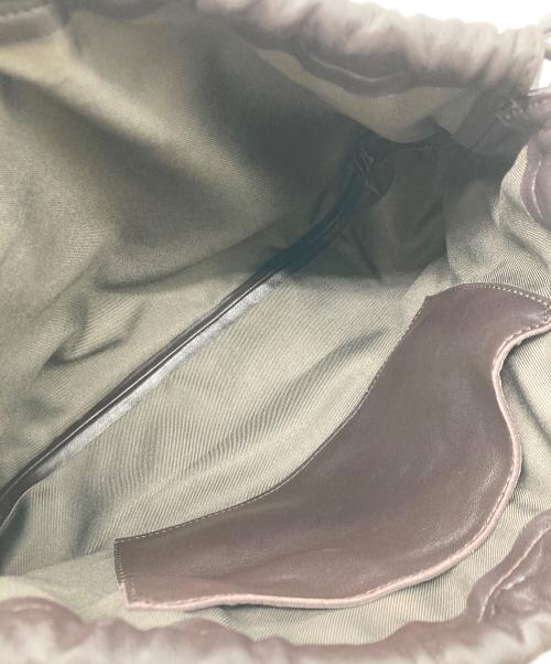 CELERI（セルリ）CELERI (セルリ) エコレザー巾着バッグ ブラウンの古着・服飾アイテム
