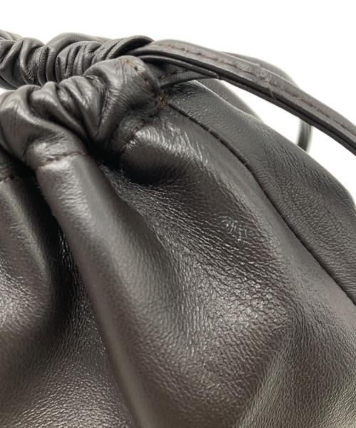 CELERI（セルリ）CELERI (セルリ) エコレザー巾着バッグ ブラウンの古着・服飾アイテム