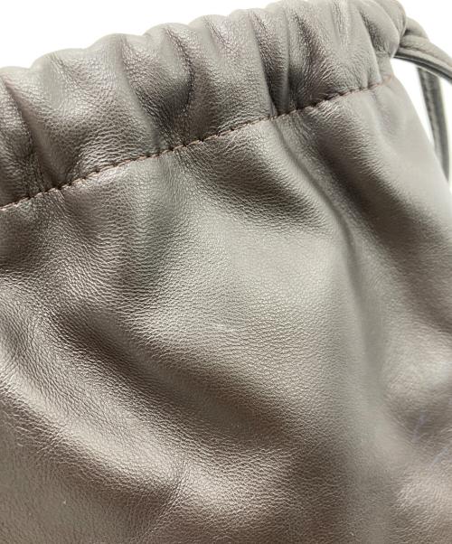 CELERI（セルリ）CELERI (セルリ) エコレザー巾着バッグ ブラウンの古着・服飾アイテム