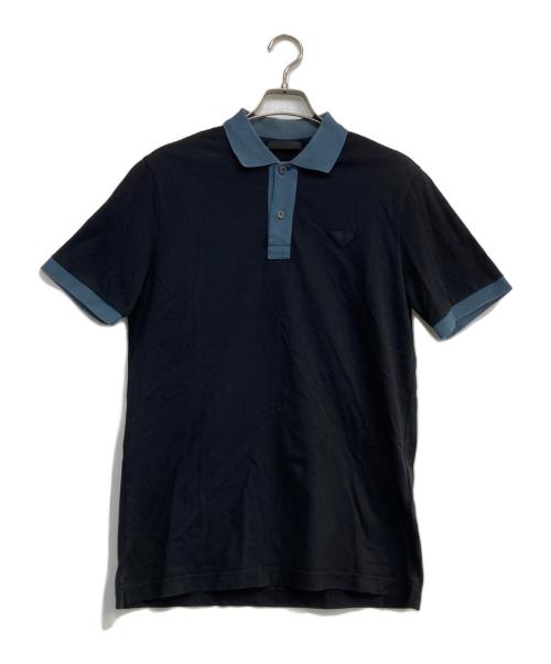 PRADA（プラダ）PRADA (プラダ) ポロシャツ ブラック サイズ:Sの古着・服飾アイテム