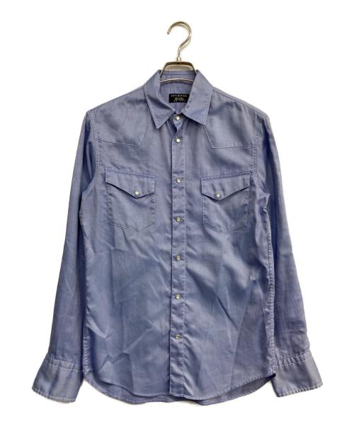GUY ROVER（ギローバー）GUY ROVER (ギローバー) Brilla per il gusto (ブリッラ ペル イルグースト) 長袖シャツ ブルー サイズ:XSの古着・服飾アイテム