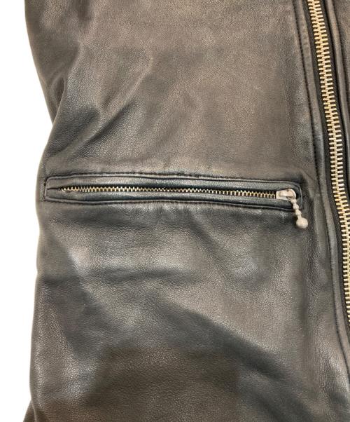 MANDO（マンドー）MANDO (マンドー) レザーライダースジャケット ブラック サイズ:2の古着・服飾アイテム