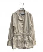 CABANAカバナ）の古着「リネンジャケット」｜アイボリー