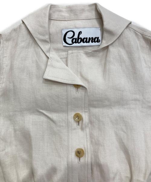 CABANA（カバナ）CABANA (カバナ) リネンジャケット アイボリー サイズ:Sの古着・服飾アイテム