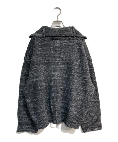 ETRE TOKYO（エトレトウキョウ）ETRE TOKYO (エトレトウキョウ) ミックスヤーンハーフジップニットプルオーバー　1224611029-0 グレー サイズ:Freeの古着・服飾アイテム